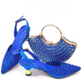 Latest Luxury Pattern Ladies Shoes And Bag Set ED215