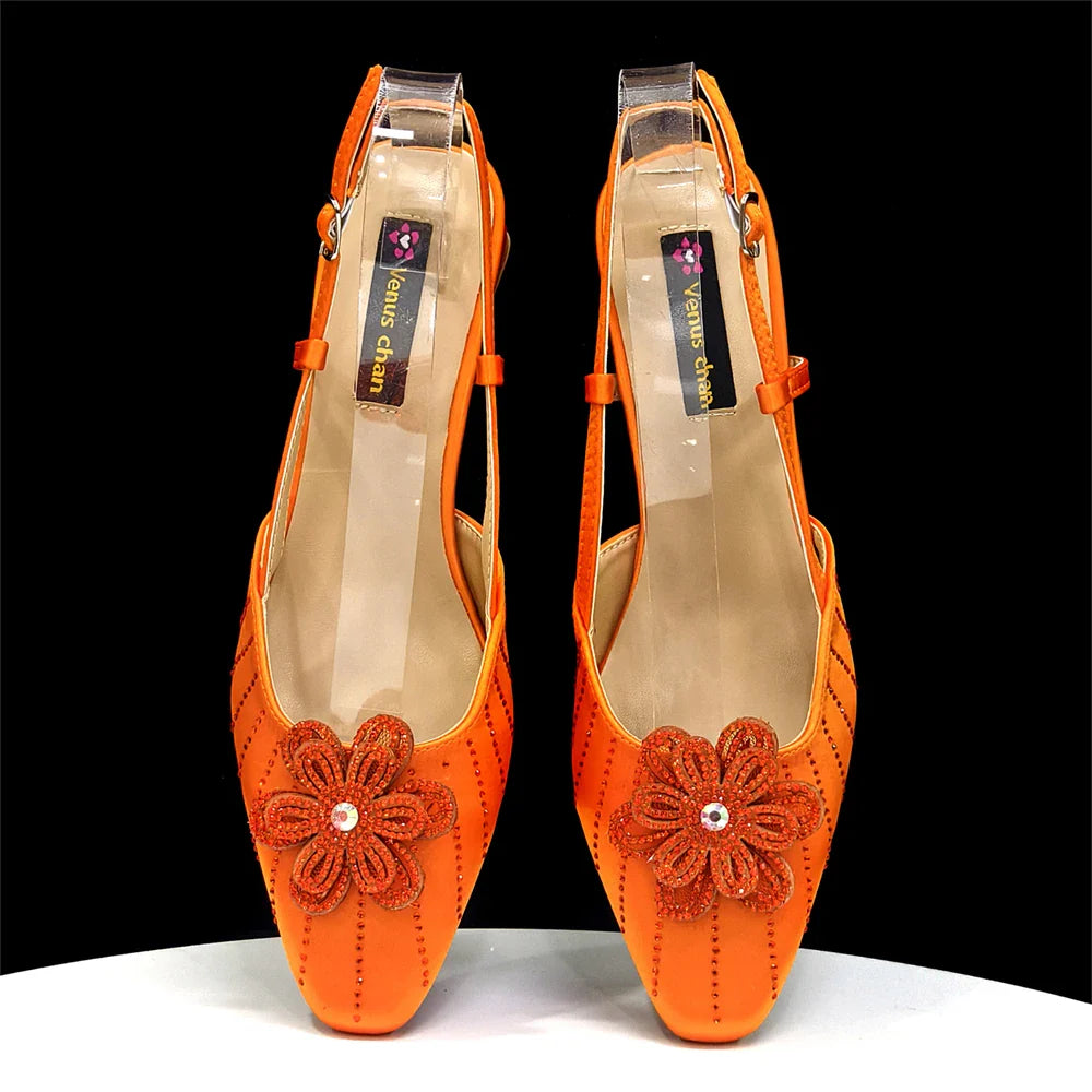 Italian Fashion Women's Elegant Heels & Clutch Bag Set EDS317