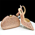 Elegant Italian Design Women's Shoes and Bag Set EDS45