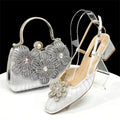 Italian Fashion Women's Elegant Heels & Clutch Bag Set EDS317