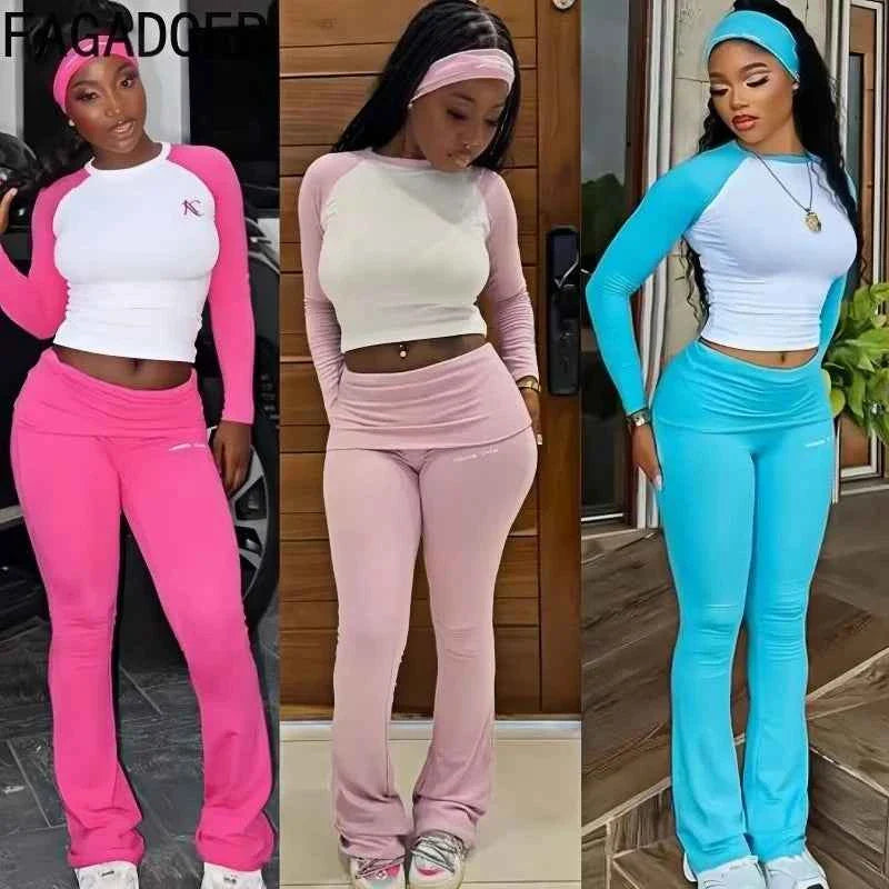 FAGADOER Women’s 2-Piece Tracksuit Set