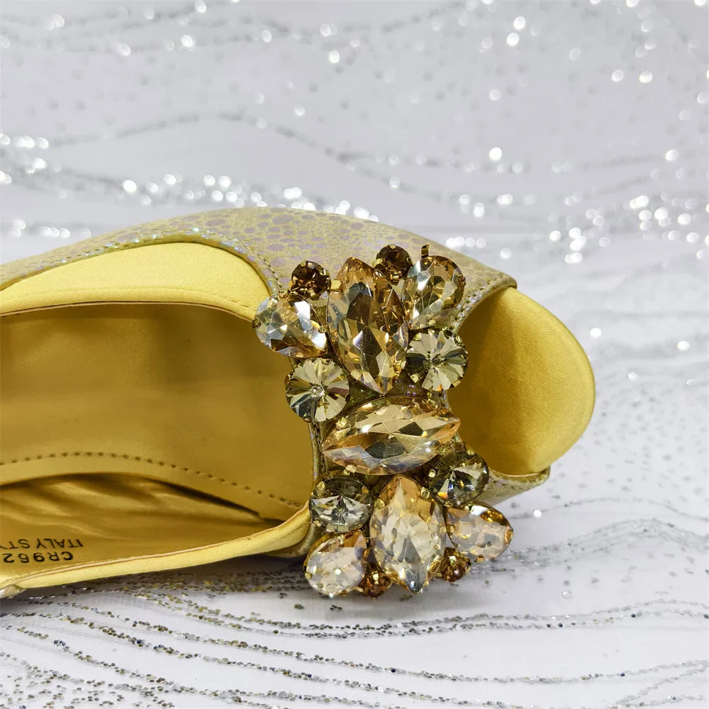 Newest Style Elegant Women High Heels And Bag Set EDS345