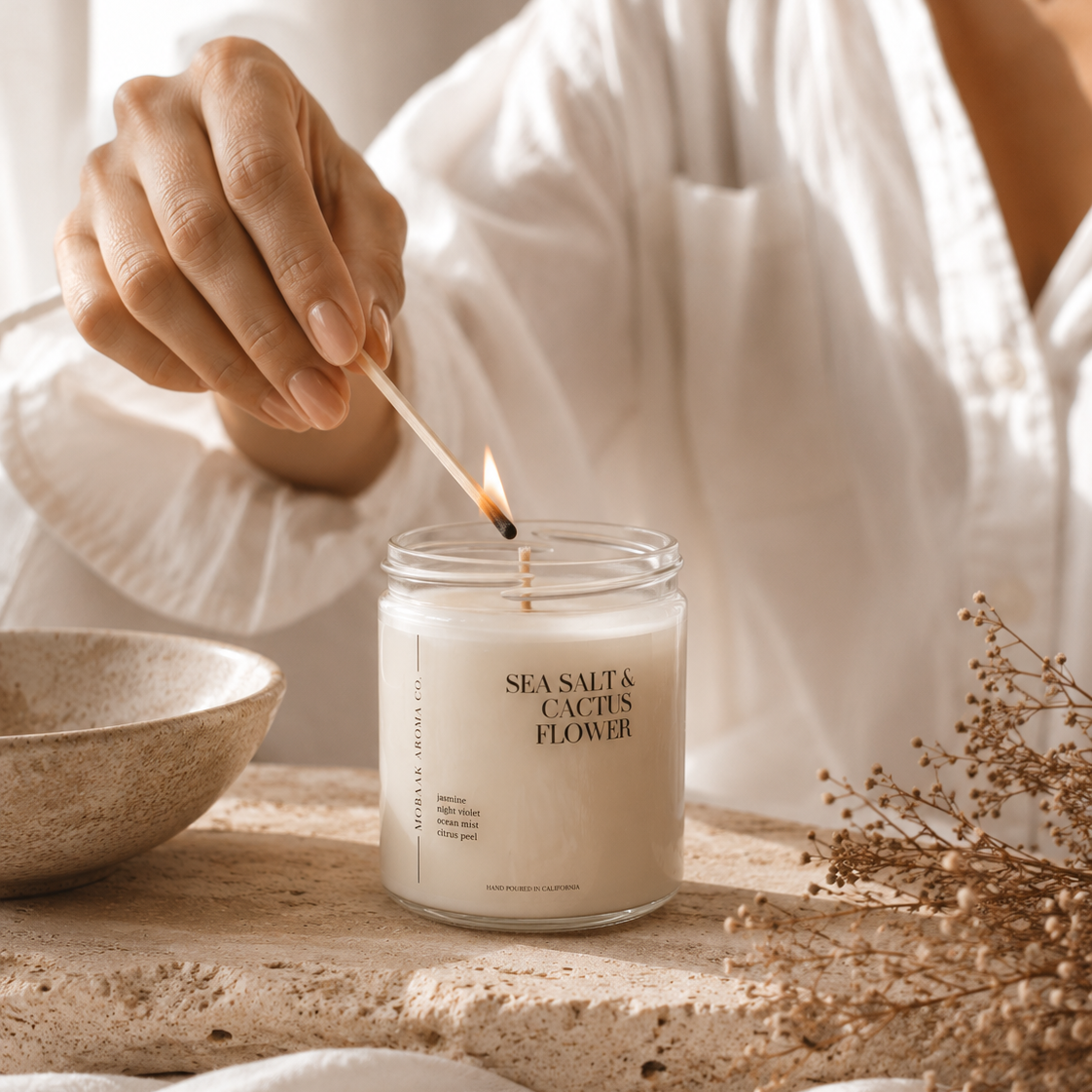 Sea Salt & Cactus Flower Candle