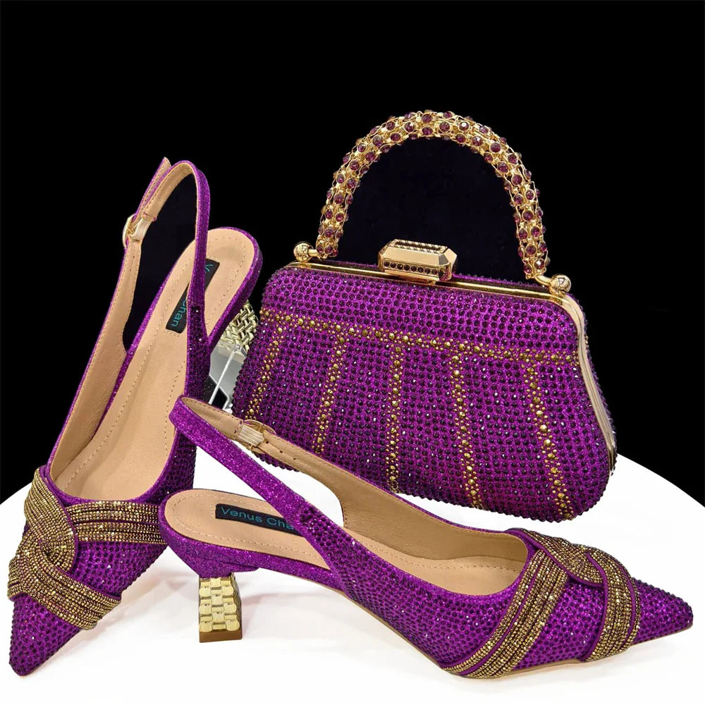 Lastest Italian Style Shoes with Matching Bag Set ED1290
