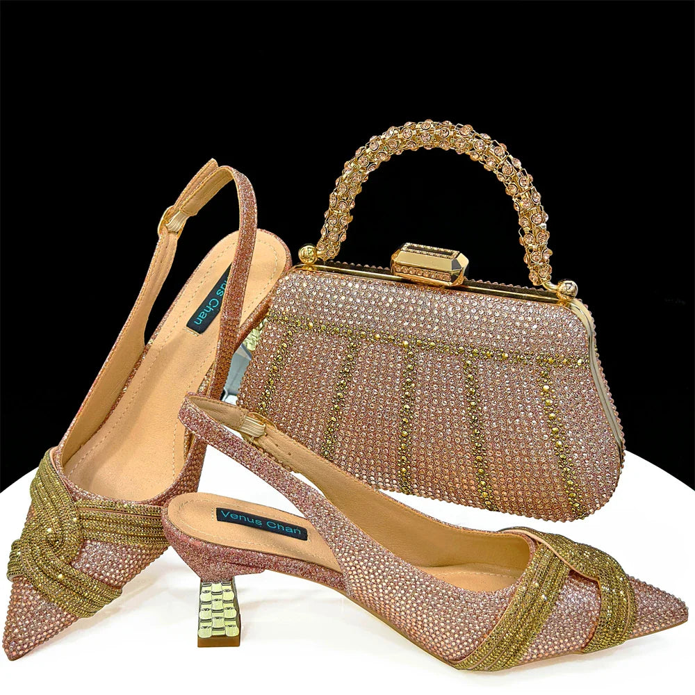 Lastest Italian Style Shoes with Matching Bag Set ED1290