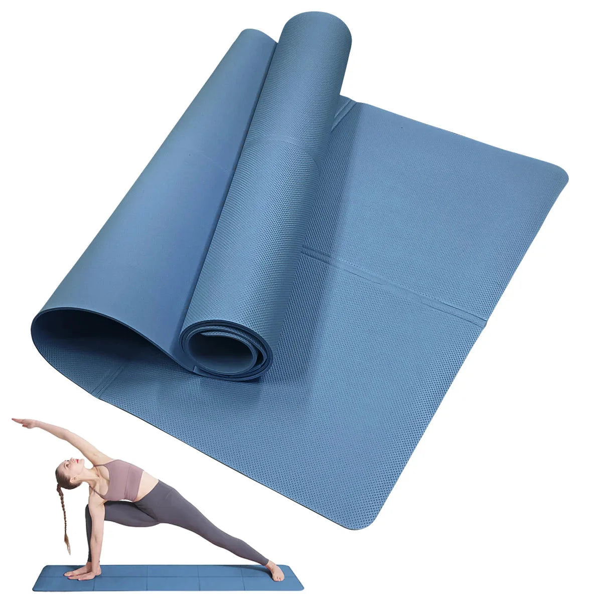 4mm EVA Yoga Mat – Anti-Slip Pilates & Fitness Exercise Mat