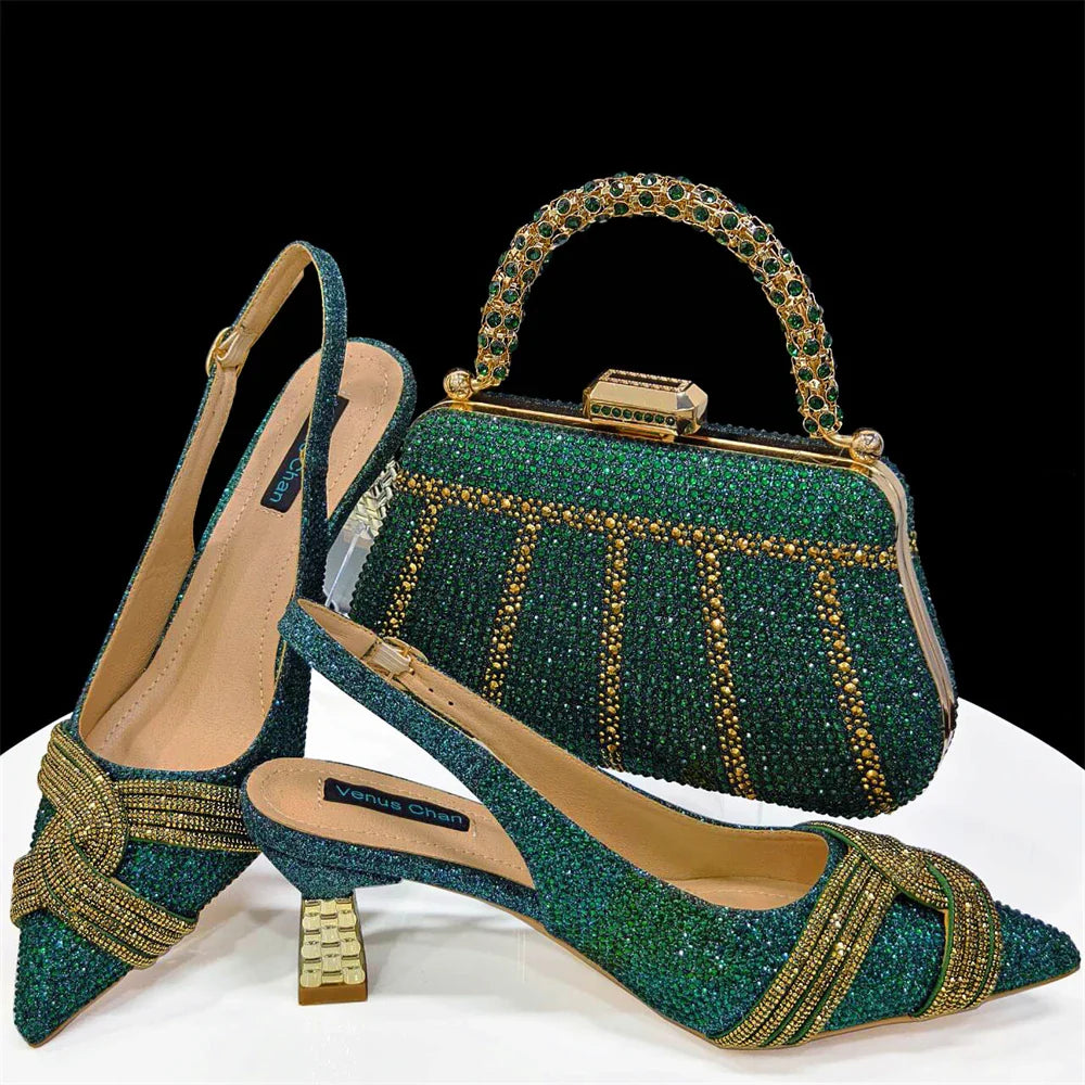 Lastest Italian Style Shoes with Matching Bag Set ED1290