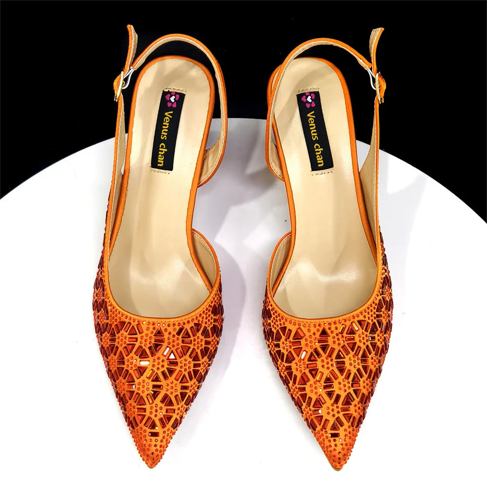 Elegant Italian Design Women's Shoes and Bag Set EDS45