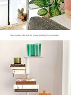 Living Plus Iron Living Room Shelf Simple Storage Floor Ins Creative Multi-layer Rotating Invisible Display Shelf Bookshelf