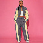 Women's Lightweight Nylon Training Tracksuit Set