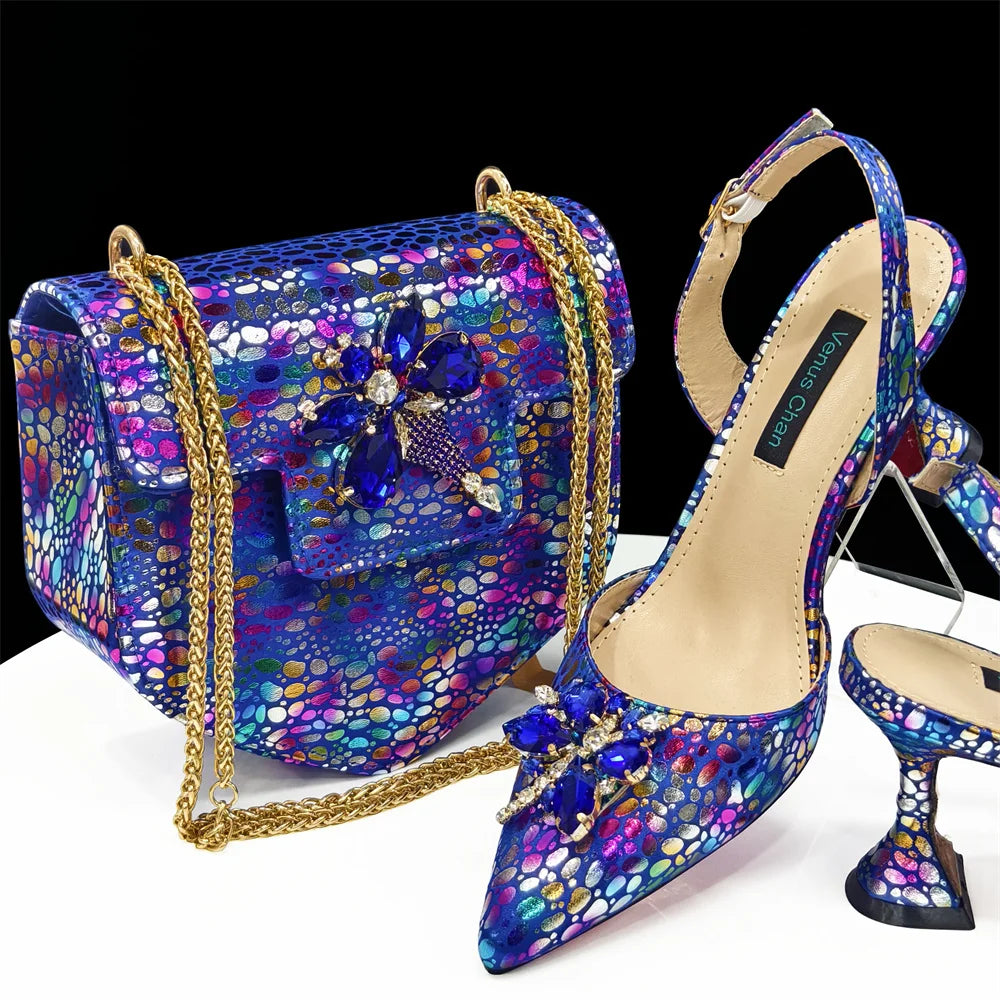 Italian Fuchsia Shoes And Bag Sets ED1990
