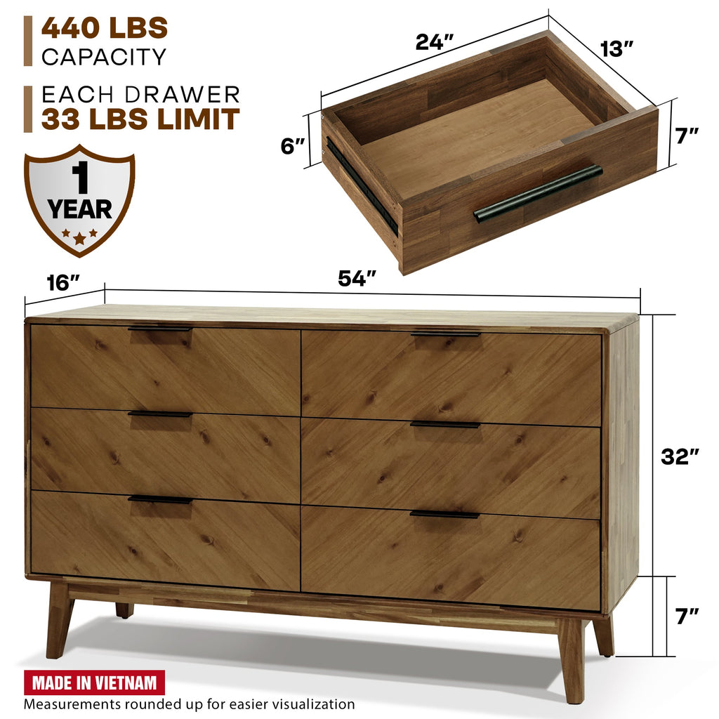 Veyron 6 Drawers Dresser
