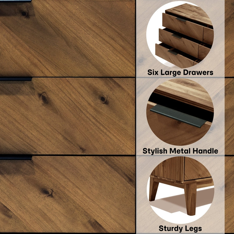 Veyron 6 Drawers Dresser