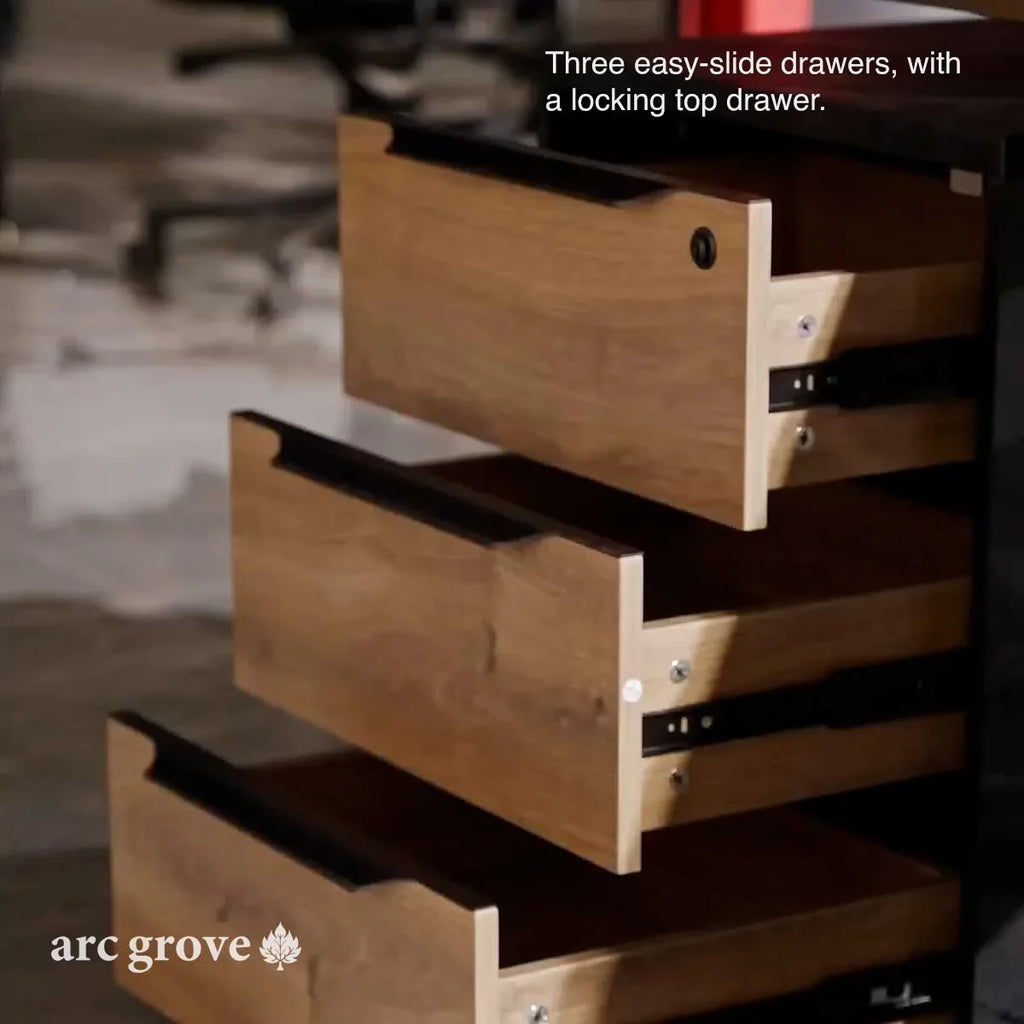 Anderson · L-Shaped Executive Standing Desk, Adjustable Height