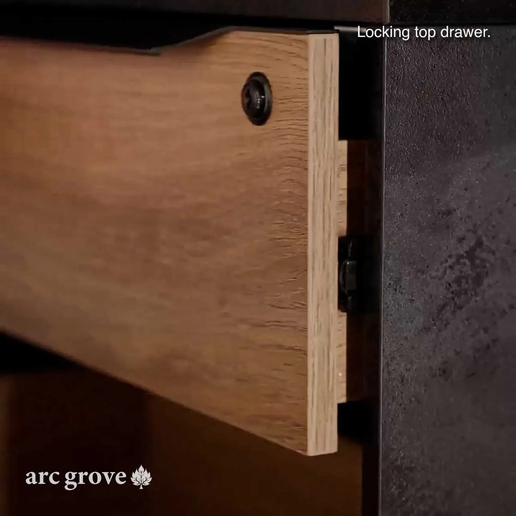 Anderson · L-Shaped Executive Standing Desk, Adjustable Height