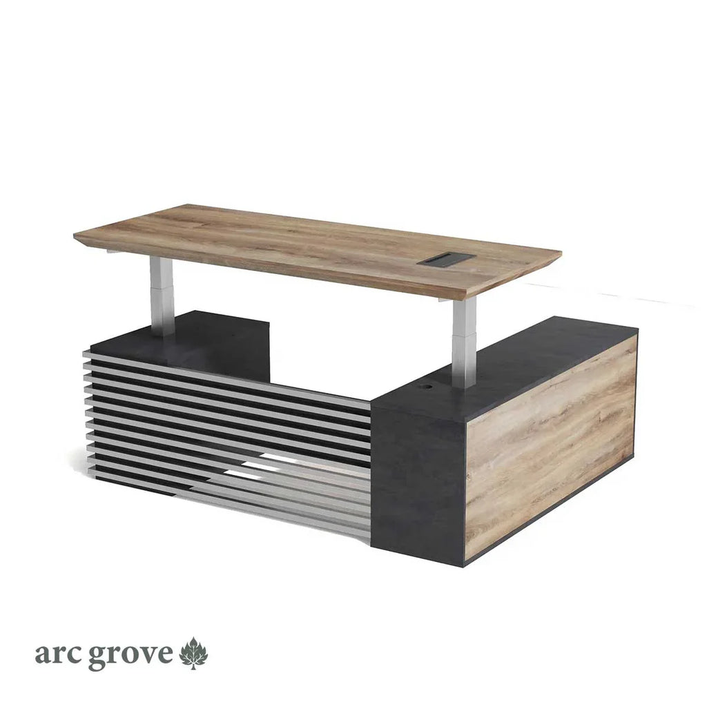 Anderson · L-Shaped Executive Standing Desk, Adjustable Height