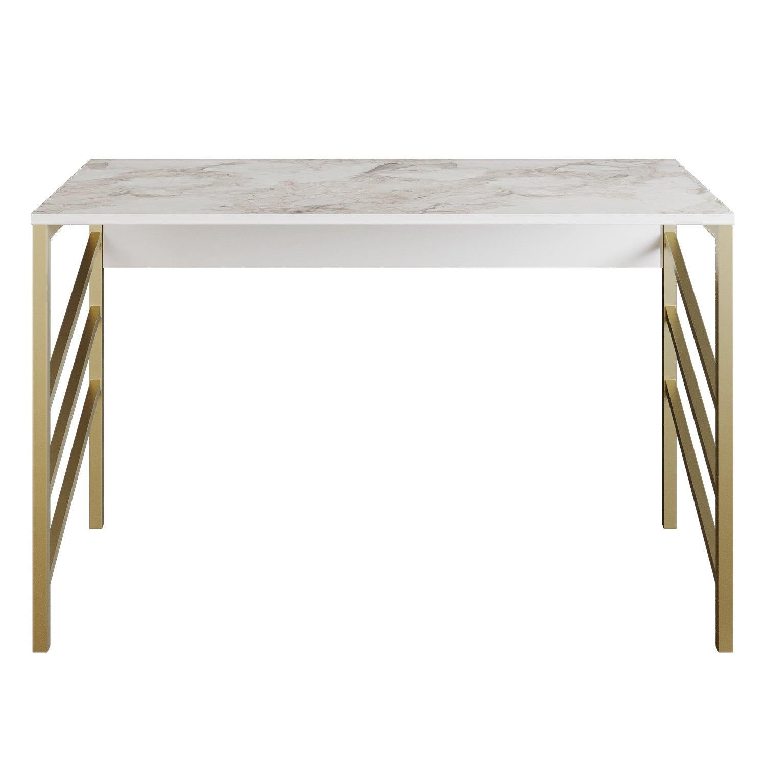 Tuna 47" Wide Metal Manufactured Wood Computer Desk