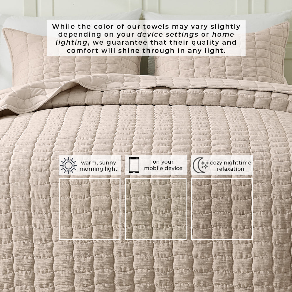 Gauze Quilt Set - Wave Stitch Collection