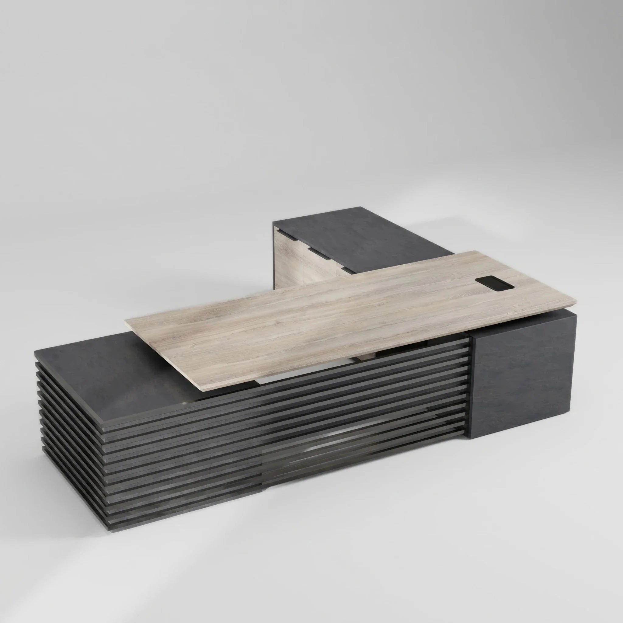 Anderson · L-Shaped Executive Standing Desk, Adjustable Height