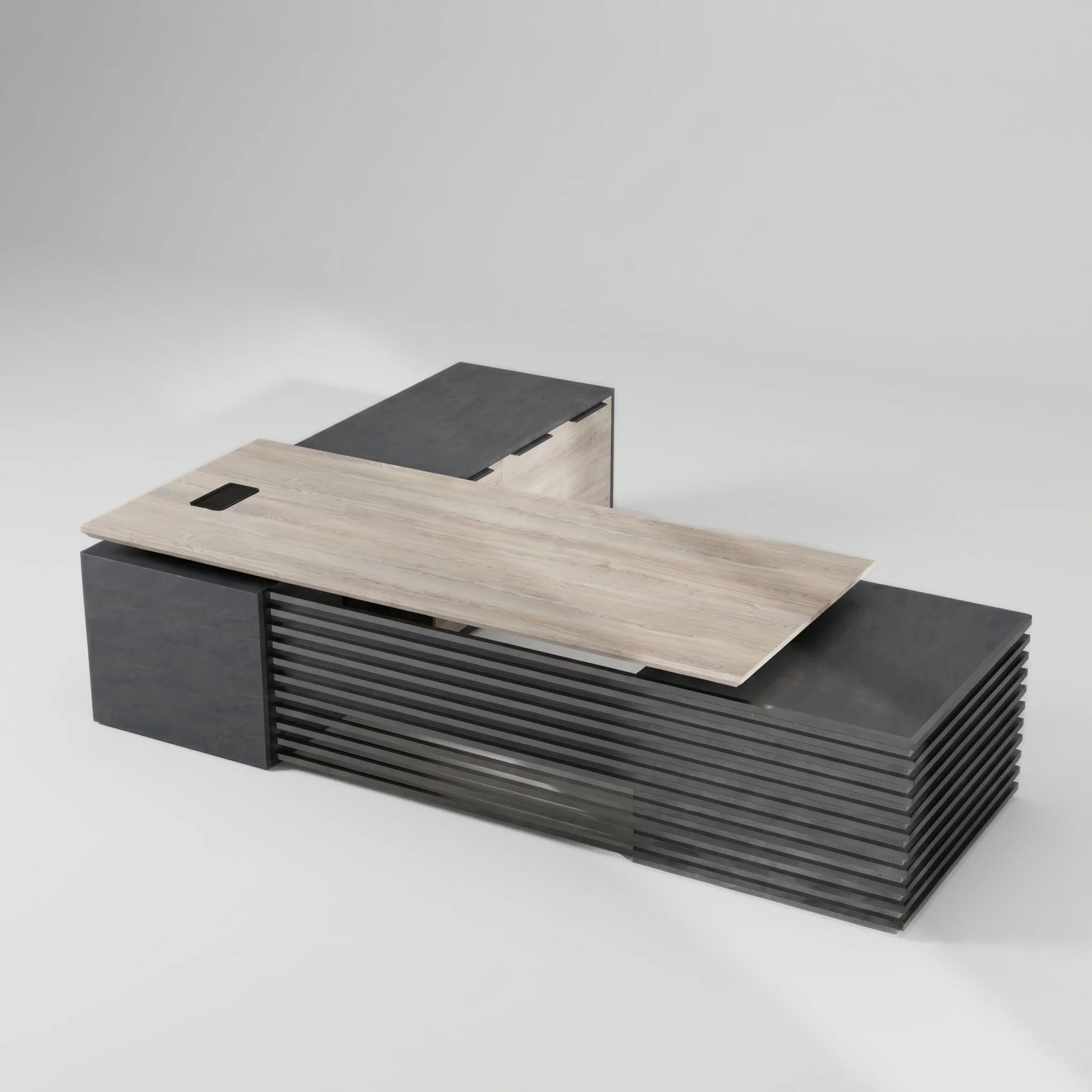 Anderson · L-Shaped Executive Standing Desk, Adjustable Height