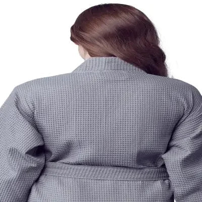 Knee-Length Waffle Robe for Women
