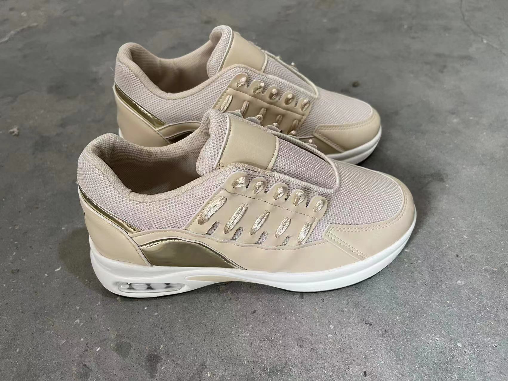 Lace-Up Wedge Sneakers