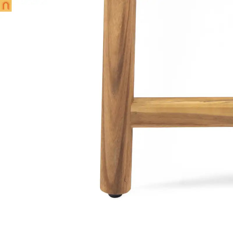 Outdoor Bench Acacia Wood Rustic Teak 3 Seat 61.5in