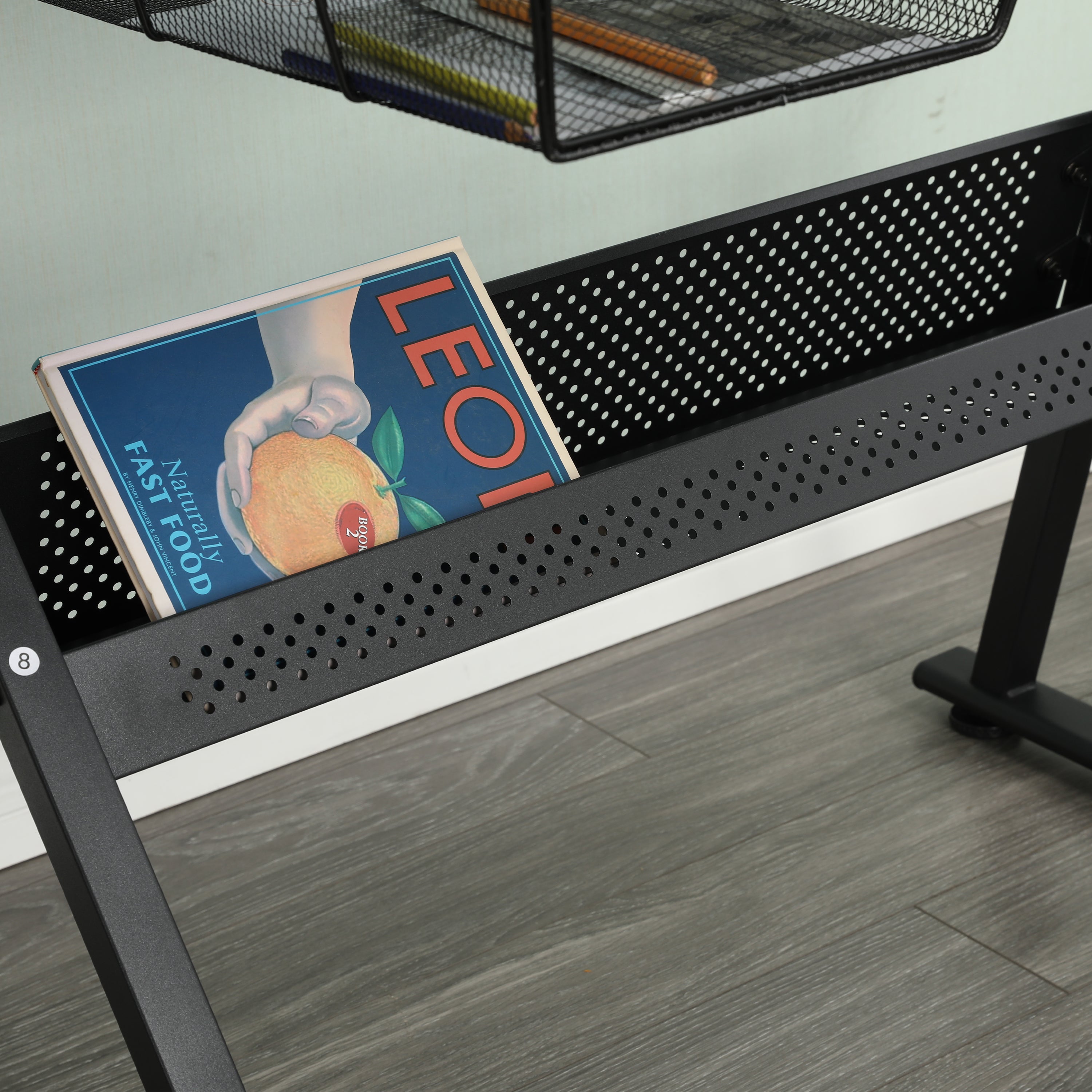 black adjustable tempered glass drafting printing table with chair