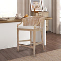 Elegant Rattan Counter or Bar Stool 25-Inch Height - Handcrafted Design for Comfortable Seating