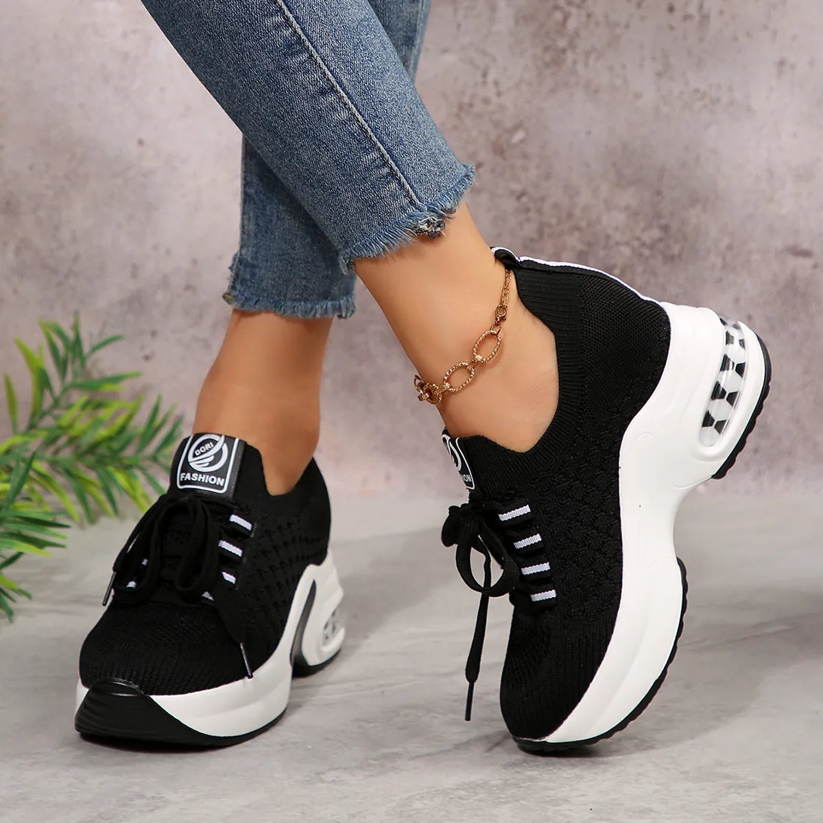 Lace Up Platform Sneakers