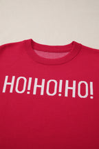 Ho Ho Ho Merry Christmas Drop Shoulder Sweater