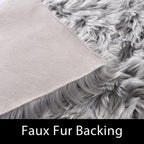 Thicken Faux Fur Rugs Plush Carpet area rug options of 4 colors 3 sizes