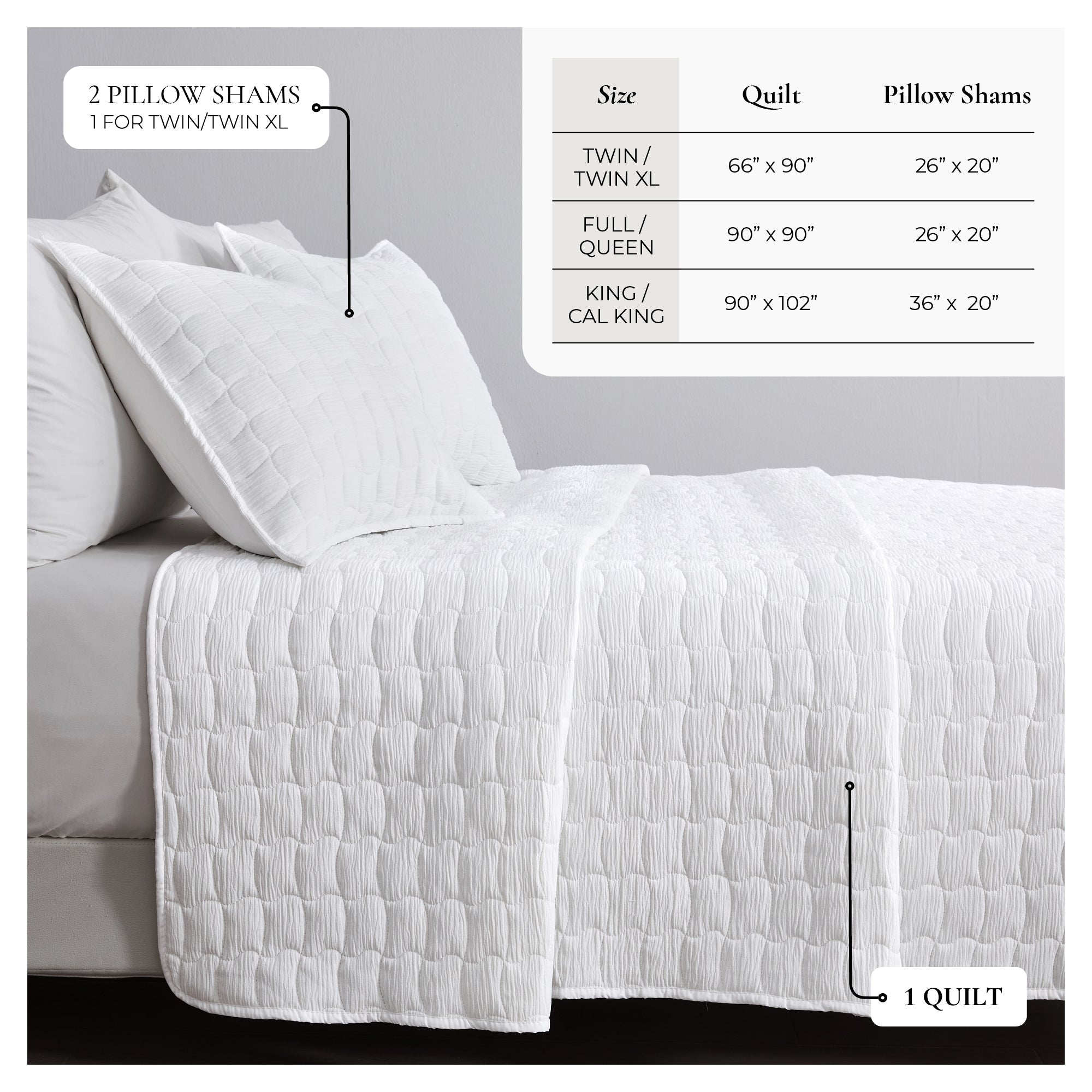 Gauze Quilt Set - Wave Stitch Collection