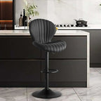 Quilted Cream Velvet Bar Stools with Ultimate Comfort