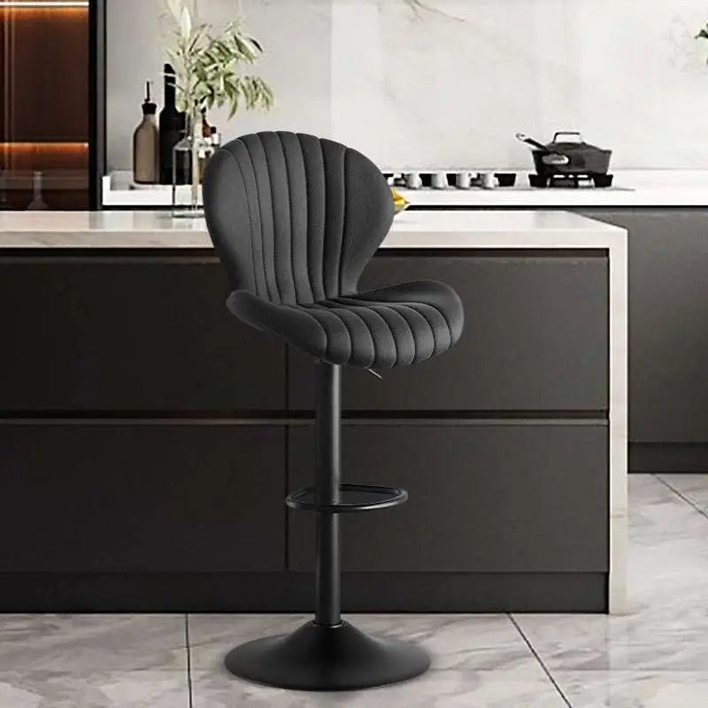 Quilted Cream Velvet Bar Stools with Ultimate Comfort