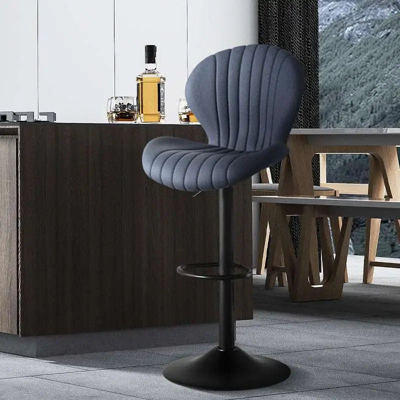 Quilted Cream Velvet Bar Stools with Ultimate Comfort