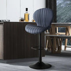 Quilted Cream Velvet Bar Stools with Ultimate Comfort
