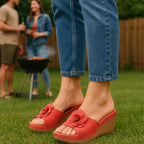 Women's Tokyo Silver Wedge Sandals