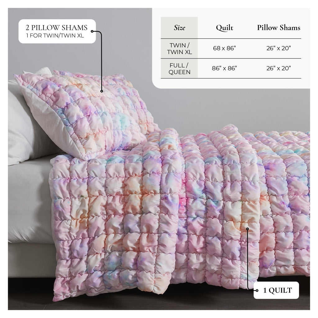 Puff Marshmallow Texture Quilt Set - Marshmallow Collection