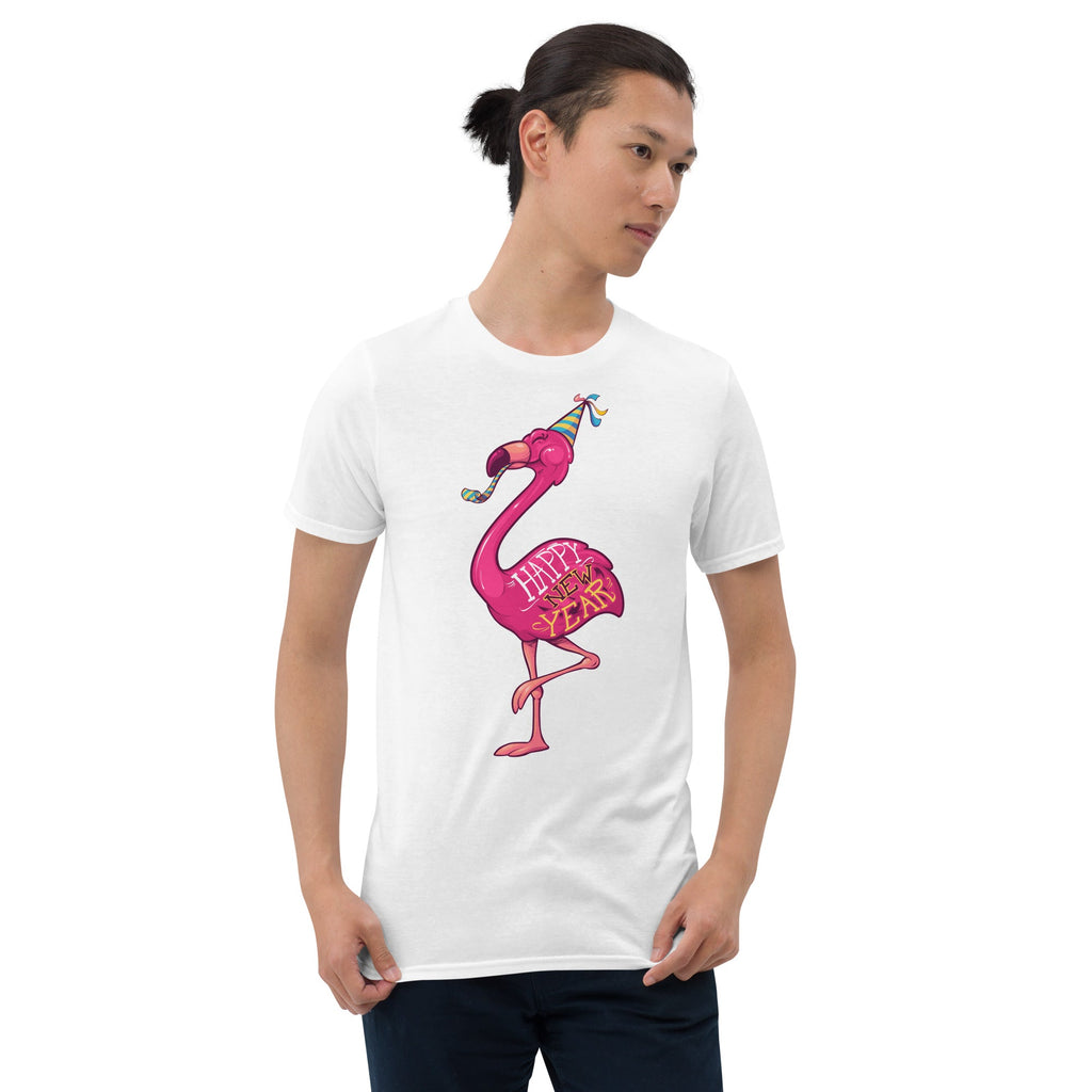 Original The Popular Flamingo Happy New Year T-Shirt