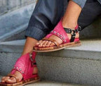 Woman Sandals Flat Casual Summer Sandals Women's Fashion Flip Flops Elegant Sandals Artificial Leather Platform Shoes Fashion Slides Ladies Lightweight Athletic Yoga Mat Sandals Slip On Thick Cushion Slippers Sandals