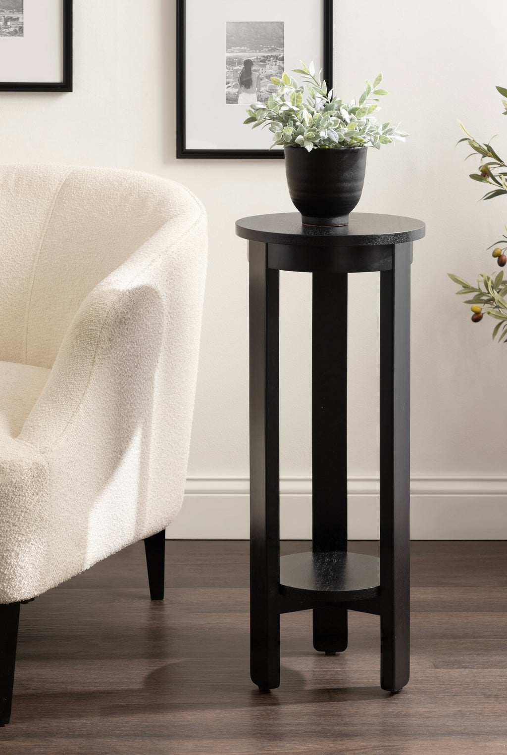 Foxford Round Wood Side Table