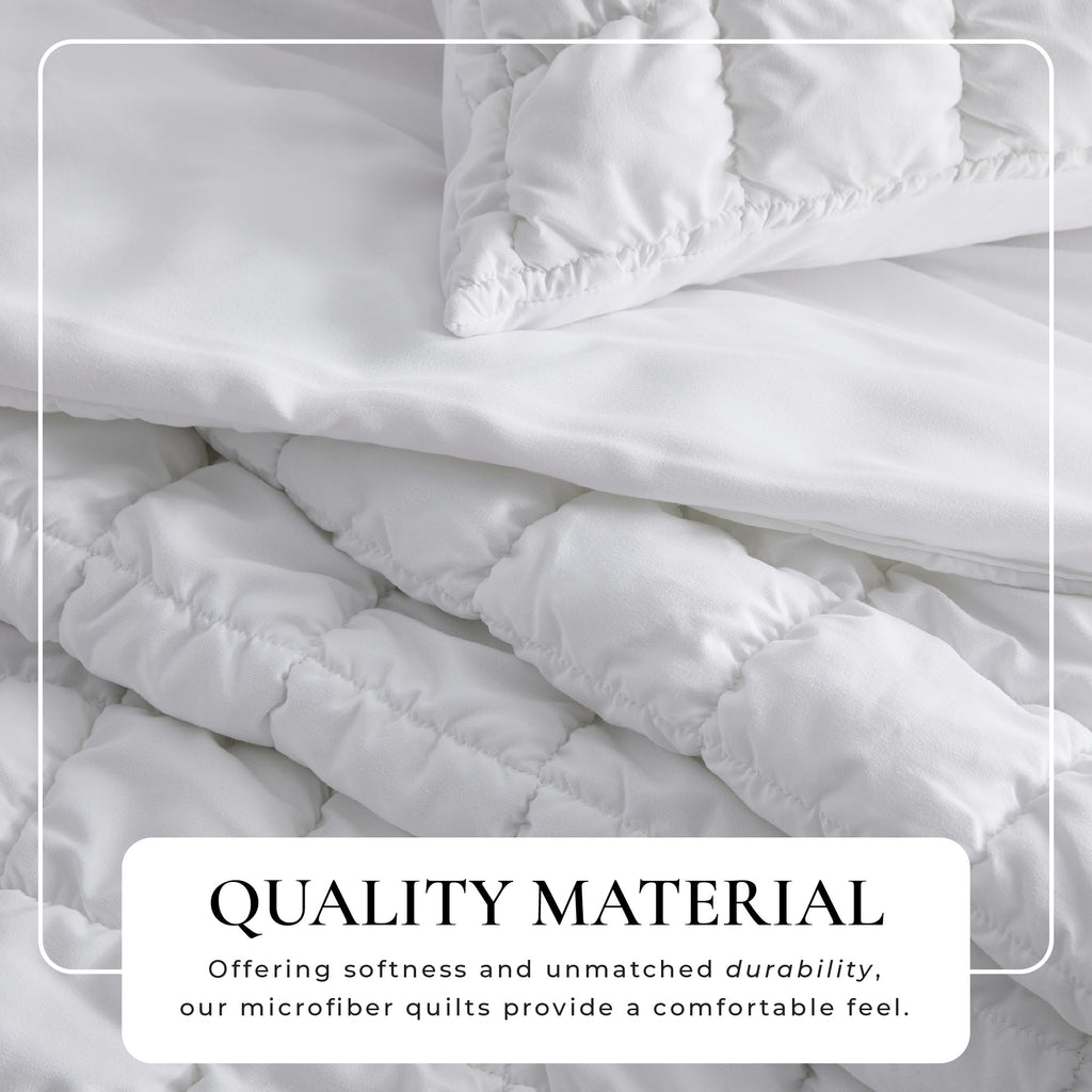 Puff Marshmallow Texture Quilt Set - Marshmallow Collection